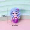 Novos Acessórios de Resina Acessórios de Sereia com Glitter Material para Patch de Desenho DIY Elástico de Creme Grampo de Cabelo Acessórios de Cabelo