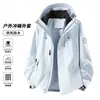 Tecyun 2026 nuevo modelo Chaqueta de montaña tres en uno para hombre Qingniao, a prueba de viento e impermeable, para exteriores, adecuada para primavera, otoño e invierno