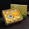 Juego de té de viaje celadón, regalo de empresa, regalo para eventos de inauguración, juego de tetera Xishi y bandeja de té, juego de té celadón
