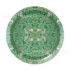 Bp007 Plato de Papel Desechable Decorado con Enredaderas Patrón Retro Platos de 7 Pulgadas Vajilla para Fiesta Navideña para 8 Personas