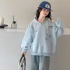 Jaqueta baseball feminina, estilo primavera e outono, modelo novo estiloso 2026, jaqueta para menina grande, blusa com capuz de outono para meninas
