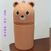 Colgante de Silicona para Regalo Billetera Personalizada Bolsa de Almacenamiento Cilíndrica Estuche Portátil para Auriculares Llavero Bolsa para Labial y Maquillaje