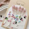 Acessórios de Laço para Nail Art Tendência Cor Macaron Mista Linha Oca Laço Pedras Strass de Resina para Unhas Atacado