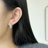 Pendientes Sencillos de Zirconia con Diamantes Brillantes Estilo Coreano, Pendientes de Moda y Versátiles, Joyería para Niñas, Regalo de San Valentín Cumpleaños