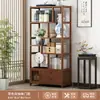 Nuevo Estante de Exhibición Antiguo Chino Estante de Almacenamiento para Sala de Té Vitrina Estante Decorativo de Imitación de Bambú Nan Divisor de Estante Gabinete de Múltiples Tesoros