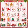Adesivo de Carro de Natal Adesivo Magnético Kit Adesivo à Prova d'Água Protetor Solar Metal Porta de Garagem Geladeira Janela Adesivo de Decoração de Feriado