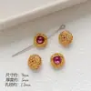 Contas Espaçadoras de Cera de Abelha Natural Cor-Preservadora Cor Dourada Antiga Pingente Recortado Pingente de Zircônia Acessórios para Pulseira DIY Feita à Mão