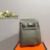 Nueva bolsa de pecho estilo Kelly de cuero de plena flor con patrón de lichi, unisex, diseño casual y simple, adecuada para llevar al hombro o cruzada