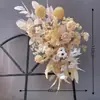 Adereços de casamento, flores artificiais, flores de seda, flores pendentes, suportes de fundo, flores de canto, telas geométricas de ferro forjado, flores para parede de fundo, flores de canto