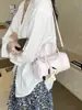 Bolso Cruzado de Hombro Único Modelo Nuevo 2026 para Mujer para el Trabajo y los Viajes Diarios, de Gama Alta, Color Sólido con Colgante Lindo, Bolso de Moda y Versátil
