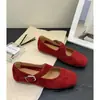 Hebilla de Cinturón Punta Redonda Elegantes Zapatos Planos Nuevos Estilo Coreano de Moda Boca Baja 2026 Zapatos Mary Jane para Mujer Ballet Zapatos de Verano