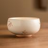 Taza Zen de Orquídea con Esmalte Amarillo Arroz de Fábrica Juego de Té de Cerámica Taza de Té Individual Taza Maestra Personal Té Kung Fu Té Taza de Té