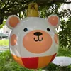 Em estoque Joias de Natal Bola Diversão ao Ar Livre Artesanato de Feriado Brinquedo de Bola Inflável de PVC Estação Independente Transfronteiriço Novo
