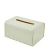 Caixa de Lenços Simples de Plástico com Textura de Couro, Armazenamento de Lenços para Mesa de Centro de Restaurante, Caixa Criativa de Armazenamento de Lenços para Desktop