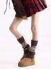 Calcetines de invierno de moda Fair Island, nuevos y a la moda, que combinan con todo, cálidos, con dobladillo y calcetines de punto de jacquard con botas de nieve.