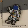 Etiqueta bordada por computadora, parche de astronauta de dibujos animados con forma de estrella, accesorios de ropa, insignia, pegatina bordada, cuenta manual, pegatina de tela autoadhesiva