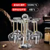 Juego de Copas de Vino de Cristal con Diamantes Dorados de Lujo, Copas de Cáliz, Dispensador de Vino, Decantador de Lujo Ligero para Uso en Banquetes en Casa, Accesorios para Vino, Artículos Decorativos