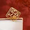 Joytop Yue Mu Rezar-Marcador de Metal Futuro Brillante Regalo de Año Nuevo Marcador Hueco Souvenir Exquisito