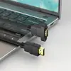 Cabo de Extensão HDMI 2.0 com Furos para Parafuso em Formato de Orelha para Fixação, Macho para Fêmea, Blindado, Suporta Extensão HDMI 4K