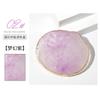 Paleta de Cores para Nail Art Pedra de Ágata Cristalizada Borda Arredondada Decorações de Concha Edição de Exibição Paleta de Cores com Padrão de Mármore Pintado