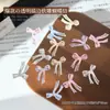 Acessórios de nail art de laço macio esculpido na moda no estilo do Instagram, laço de fita contornado 3D para decoração de unhas DIY vestível