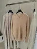 [Recomendación Destacada] Yuran 26 Nueva Colección Primavera Temprana Suéter de Punto Tejido a Mano con Cepillo de Lana de Alpaca Pesada