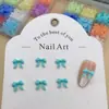 Joyería para Manicura de Resina Crema Lazo Joyería para Uñas DIY Pendientes Funda de Teléfono Móvil Accesorios de Uñas Portátiles