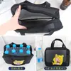 Saco de Lavagem de Malha Grande Capacidade Bolsa de Armazenamento para Banho Feminino Bolso Portátil para Banho Masculino Cesta de Banho Portátil Dobrável