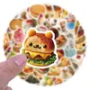 105 lindas pegatinas de graffiti de postres realistas decorativas para refrigerador patineta taza pegatinas de personalidad DIY fabricantes al por mayor