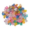 Pato Luminoso Estéreo de Resina Animal Lindo DIY Funda para Teléfono Móvil Micro Paisaje Casa de Juegos para Niños Adornos Decorativos