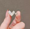 Anillo de índice de corazón de fritilaria Anillo de oro rosa de lujo ligero estilo japonés para mujer Anillo abierto ajustable retro francés