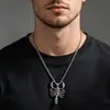 Europa e Estados Unidos colar escorpião dominador transfronteiriço personalidade de nicho masculino hip-hop pingente acessórios de corrente para suéter de amantes masculino e feminino atacado