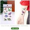 Rekalon Suprimento Transfronteiriço em estoque Novo Adesivo de Tatuagem Animal com Glitter Desenho Animado Infantil Dinossauro Atacado Marca d'água