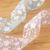 Cinta de Copo de Nieve con Borde Ondulado de 5 cm, Cinta de Gasa de Copo de Nieve, Accesorios para el Cabello, Moño, Accesorios para la Ropa, Decoración de Cajas de Regalo, Cinta Hueca