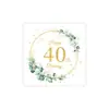Servilletas de Papel Temáticas de Cumpleaños en Negro Oro y Oro Rosa, Temáticas por Edad, para Jubilación, Nacimiento de Bebé, Compromiso, Servilletas de Fiesta con Gradiente de Colores