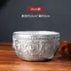 Utensílios tailandeses para beber e comer lata tigela Tailândia Uthongkan estilo do Sudeste Asiático Dai prata Phop Luda tigela smoothie sobremesa