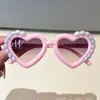 Gafas Infantiles con Forma de Corazón de Perla al por Mayor para Niñas, Transfronterizas, Princesa Bebé, Personalizadas, Nuevo Estilo, Forma de Corazón, Lentes Exclusivas de PC