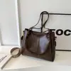 Bolsa Grande para Ombro para o Dia a Dia de Mulheres 2026 Nova Coleção Primavera/Verão Estilo Coreano Nicho Retro Moda Bolsa Tote Bolsa de Ombro