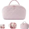 Bolsa cosmética portátil de gran capacidad transfronteriza, bolsa de almacenamiento para brochas de maquillaje, bolsa de aseo de viaje de alta gama