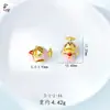 Retenção de Cor Alta Dourado Areia Gatinho Coelho de Orelhas Longas Urso Morango Veado Pulseira DIY com Contas Joias com Contas Acessórios Azul Queimado