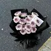Presente de Dia dos Professores: Sabonete Flor Rosa Gelo Triturado Azul, Flor Eterna, Buquê de Presente de Aniversário para Amigos Homens e Mulheres