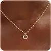 Collar Transfronterizo de Amazon Personalizado con Zircón de 26 Letras Colgante Inglés de Alta Gama Cadena para Clavícula Moda de Comercio Exterior Joyería