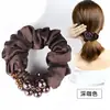 Scrunchie de estampa de leopardo 2026 novo modelo, elástico de coque de alta qualidade, corda de cabelo, elástico, acessório de cabelo