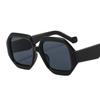 Gafas de sol de moda M337 con montura grande de seis lados, PC, UV400, para cara fina, gafas de pasarela, gafas de sol para hombre y mujer transfronterizas de Instagram