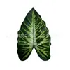Planta Verde Artificial com Folhas em Forma de Leque, Planta Falsa com Folhas em Forma de Chama, Planta Decorativa para Decoração de Casa, Imitação de Alta Qualidade