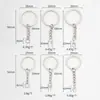 Llavero de Hierro Galvanizado Ecológico, Juego de Tres Piezas de Anillos para Llaves, Colgadores de Llaves Lisos y sin Rebabas, Stock Listo del Fabricante