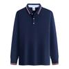Polos de Manga Larga de Primavera y Otoño, Ropa de Trabajo, Camisetas de Algodón Puro con Cuello, Uniformes de Equipo para Hombres y Mujeres, Camisetas Publicitarias con Logo Impreso y Solapas