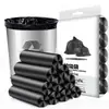Bolsas de Basura Negras Grandes Desechables Estilo Chaleco Empaque Neutro Negro Clasificación de Residuos Domésticos
