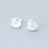 Pendientes pequeños sencillos de aguja de plata s925 estilo coreano, pendientes atmosféricos de alta gama, moda, estilo Ins, pendientes para mujer, venta al por mayor