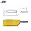 J.10032 * 4mm conector banana enchufable sin soldadura alta corriente Cola enchufable banana con jack de 4mm se puede insertar y continuar